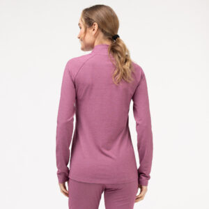 TAU Damen Langarm Shirt BEERE BACK VIEW HAF BODY