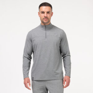 Ypsilon Herren Langarm Shirt GRAU FRONT VIEW HALF BODY
