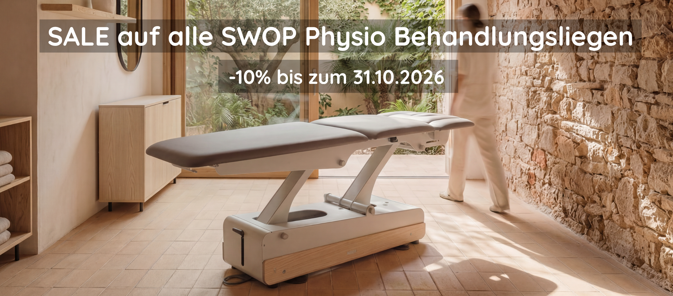 SALE auf alle Swop Physio Behandlungsliegen – -10% bis zum 31.10.2026